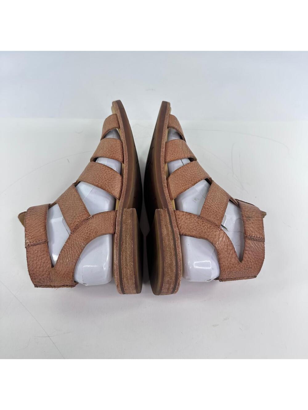 Kork-Ease Baltea Gladiator Leather Booties US 8 M Brown Flat Sandals - Picture 6 of 13